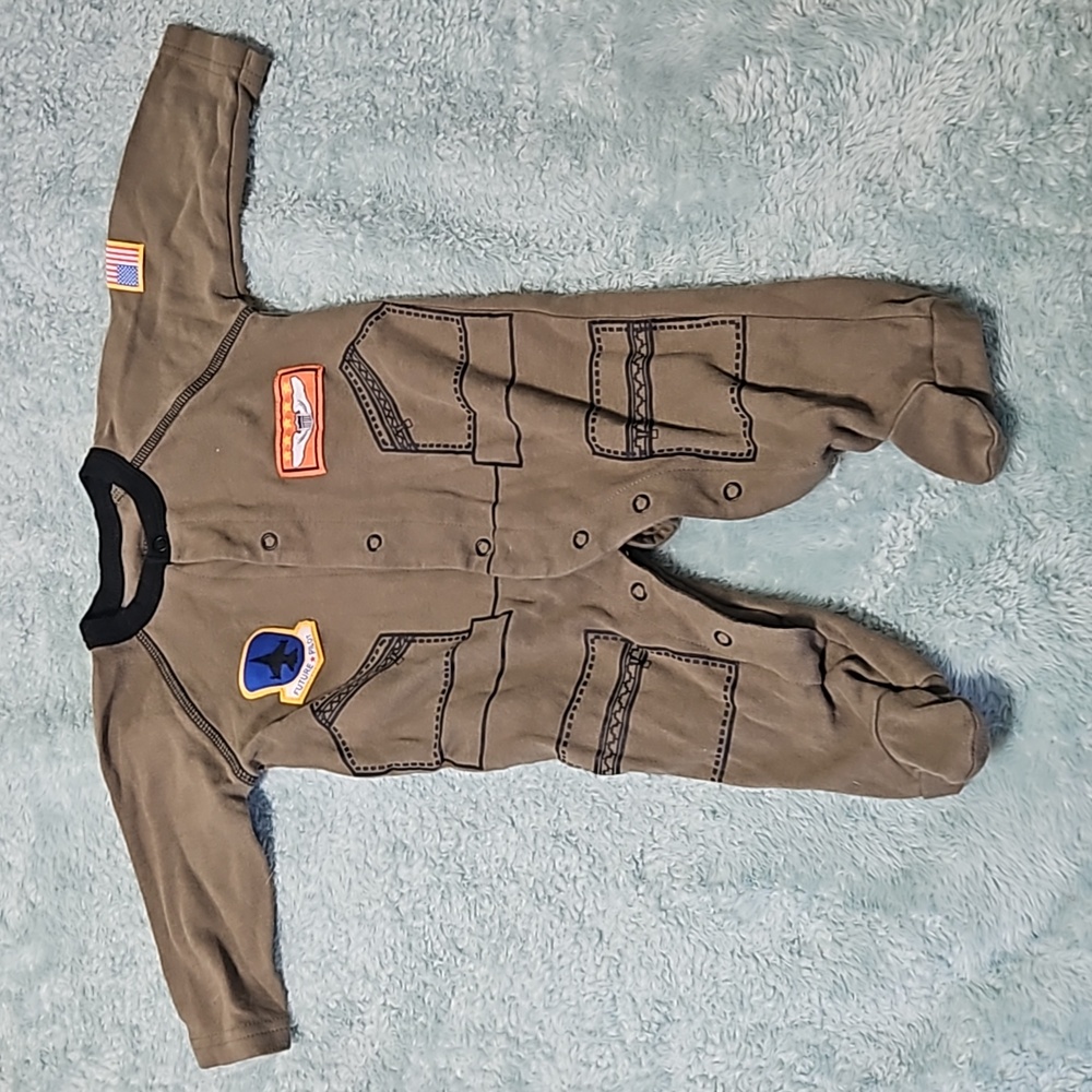 Baby flight suit pajamas